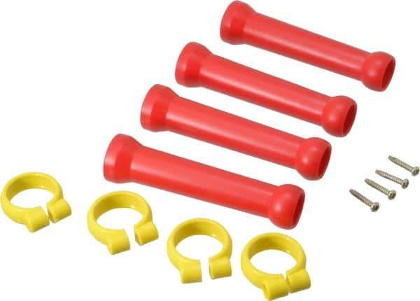 Value Collection - 1/2" Hose Inside Diam, Coolant Hose Extension Element Kit - Includes (4) 1/2" Element Clamps, (4) 1/2" Extension Elements, for Use with Snap Together Hose System, 8 Pieces - Exact Industrial Supply