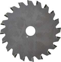 Onsrud - 4" Diam x 0.095" Blade Thickness x 5/8" Arbor Hole Diam, 20 Tooth Slitting and Slotting Saw - Arbor Connection, Right Hand, Uncoated, Carbide-Tipped, 0° Rake - Exact Industrial Supply