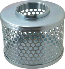 Kuriyama of America - 3" Hose, Round Hole Strainer - Plated Steel - Exact Industrial Supply