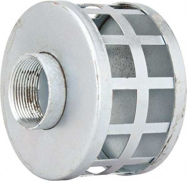 Kuriyama of America - 1-1/2" Hose, Square Hole Strainer - Plated Steel - Exact Industrial Supply