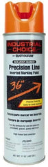 Rust-Oleum - 17 fl oz Orange Marking Paint - 600' to 700' Coverage at 1" Wide, Solvent-Based Formula - Exact Industrial Supply