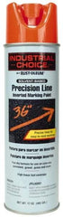 Rust-Oleum - 17 fl oz Orange Marking Paint - 600' to 700' Coverage at 1" Wide, Solvent-Based Formula - Exact Industrial Supply
