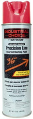 Rust-Oleum - 17 fl oz Pink Marking Paint - 600' to 700' Coverage at 1" Wide, Solvent-Based Formula - Exact Industrial Supply