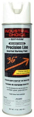Rust-Oleum - 17 fl oz White Marking Paint - 600' to 700' Coverage at 1" Wide, Solvent-Based Formula - Exact Industrial Supply