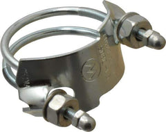 Kuriyama of America - 1-1/2" Hose, Spiral Double Bolt Hose Clamp - Plated Steel - Exact Industrial Supply