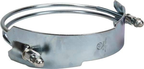 Kuriyama of America - 8" Hose, Spiral Double Bolt Hose Clamp - Plated Steel - Exact Industrial Supply