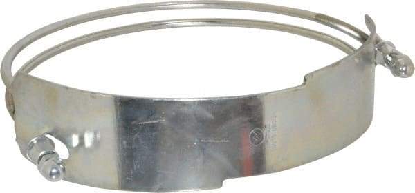 Kuriyama of America - 10" Hose, Spiral Double Bolt Hose Clamp - Plated Steel - Exact Industrial Supply