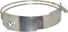 Kuriyama of America - 10" Hose, Spiral Double Bolt Hose Clamp - Plated Steel - Exact Industrial Supply