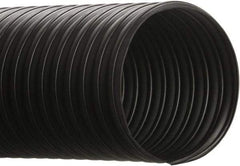 Hi-Tech Duravent - 5-1/2" ID, 25' Long, Thermoplastic Rubber Blower & Duct Hose - Black, 5" Bend Radius, 6 In/Hg, 5 Max psi, -65 to 275°F, Chemical Resistant - Exact Industrial Supply