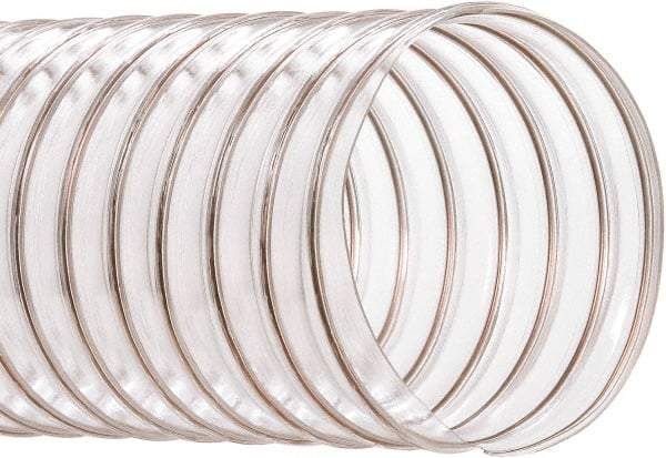 Hi-Tech Duravent - 10" ID, 50' Long, PVC Blower & Duct Hose - Clear, 11-3/4" Bend Radius, 5 In/Hg, 7 Max psi, -20 to 180°F, Abrasion and Chemical Resistant - Exact Industrial Supply