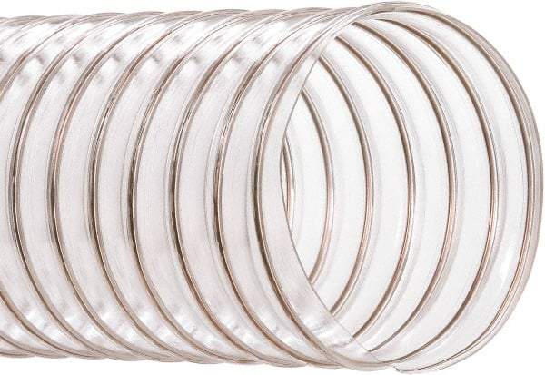 Hi-Tech Duravent - 2" ID, 50' Long, PVC Blower & Duct Hose - Clear, 2-3/4" Bend Radius, 30 In/Hg, 36 Max psi, -20 to 180°F, Abrasion and Chemical Resistant - Exact Industrial Supply