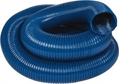 Hi-Tech Duravent - 6" ID, 25' Long, PVC Blower & Duct Hose - Blue, 7-1/2" Bend Radius, 10 In/Hg, 8 Max psi, -20 to 180°F, Abrasion and Chemical Resistant - Exact Industrial Supply