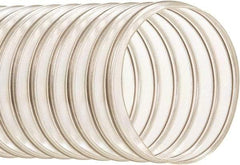 Hi-Tech Duravent - 10" ID, 25' Long, Polyurethane Blower & Duct Hose - Clear, 11-1/4" Bend Radius, 6 In/Hg, 9 Max psi, -65 to 200°F, Oil and Gas Resistant - Exact Industrial Supply