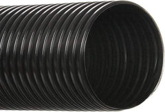 Hi-Tech Duravent - 4" ID, 50' Long, Polyethylene Blower & Duct Hose - Black, 5-3/4" Bend Radius, 3 In/Hg, 5 Max psi, -30 to 160°F, UV Resistant - Exact Industrial Supply