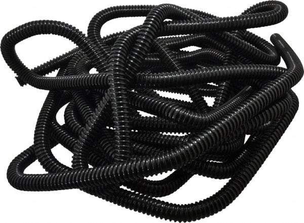 Hi-Tech Duravent - 3/4" ID, 25' Long, Polyethylene Blower & Duct Hose - Black, 1-1/2" Bend Radius, 26 In/Hg, 40 Max psi, -30 to 160°F, UV Resistant - Exact Industrial Supply