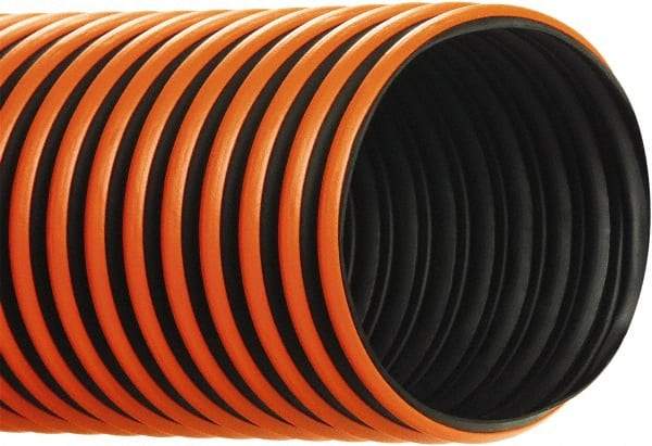 Hi-Tech Duravent - 3" ID, 50' Long, Thermoplastic Rubber Blower & Duct Hose - Black, 4-1/4" Bend Radius, 15 In/Hg, 10 Max psi, -60 to 300°F, Chemical and Abrasion Resistant - Exact Industrial Supply