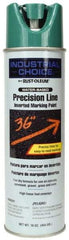Rust-Oleum - 17 fl oz Green Marking Paint - 600' to 700' Coverage at 1" Wide, Water-Based Formula - Exact Industrial Supply