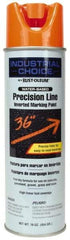 Rust-Oleum - 17 fl oz Orange Marking Paint - 600' to 700' Coverage at 1" Wide, Water-Based Formula - Exact Industrial Supply
