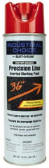 Rust-Oleum - 17 fl oz Red Marking Paint - 600' to 700' Coverage at 1" Wide, Water-Based Formula - Exact Industrial Supply