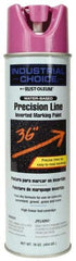 Rust-Oleum - 17 fl oz Purple Marking Paint - 600' to 700' Coverage at 1" Wide, Water-Based Formula - Exact Industrial Supply