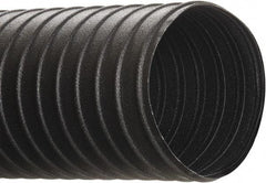 Hi-Tech Duravent - 5" ID, 25' Long, Steel Blower & Duct Hose - Black, 6.9" Bend Radius, 17 In/Hg, 26 Max psi, -40 to 250°F, Chemical and Abrasion Resistant - Exact Industrial Supply