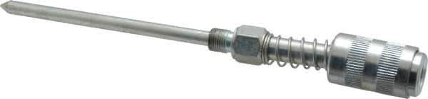PRO-LUBE - 1/8 Thread, Needle Nose Adapter Grease Gun Adapter - 4" Needle Length x 6.35mm Needle Diam, NPT Thread, Needlenose Adapter - Exact Industrial Supply