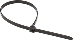 Thomas & Betts - 13.2" Long Black Polypropylene Standard Cable Tie - 60 Lb Tensile Strength, 1.52mm Thick, 4" Max Bundle Diam - Exact Industrial Supply