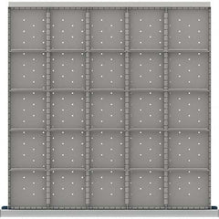 LISTA - 25-Compartment Drawer Divider Layout for 3.15" High Drawers - Exact Industrial Supply