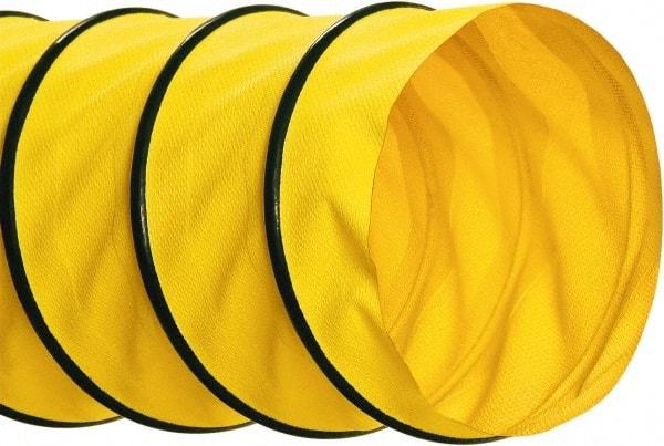 Hi-Tech Duravent - 16" ID, 25' Long, Polyester Blower & Duct Hose - Yellow, 8" Bend Radius, 4.1 In/Hg, 9.7 Max psi, -40 to 250°F - Exact Industrial Supply