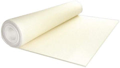 Made in USA - 1/4 Inch Thick x 60 Inch Wide x 60 Inch Long, Pressed Wool Felt Sheet - 4 Lbs/Square Yd., White, 500 psi - Exact Industrial Supply