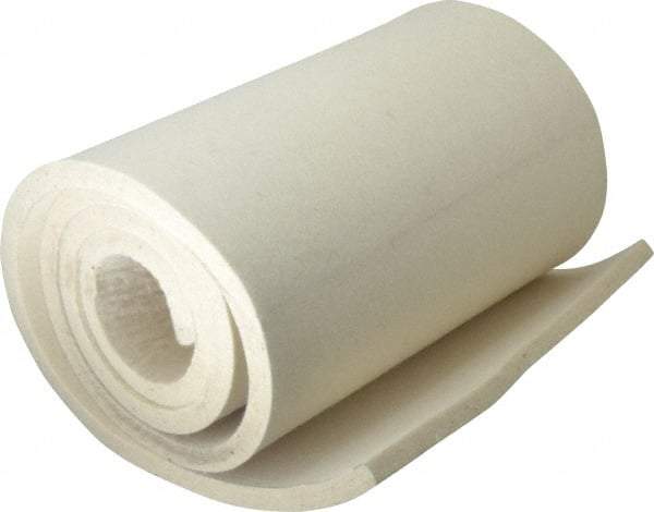 Made in USA - 1/2 Inch Thick x 60 Inch Wide x 12 Inch Long, Pressed Wool Felt Sheet - 8 Lbs/Square Yd., White, 500 psi - Exact Industrial Supply