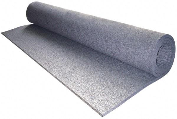 Made in USA - 1 Inch Thick x 60 Inch Wide x 12 Inch Long, Pressed Wool Felt Sheet - 16 Lbs/Square Yd., Gray, 400 psi - Exact Industrial Supply