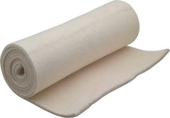 Made in USA - 3/16 Inch Thick x 66 Inch Wide x 12 Inch Long, Pressed Wool Felt Sheet - 2.3 Lbs/Square Yd., White, 400 psi - Exact Industrial Supply