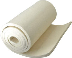 Made in USA - 3/8 Inch Thick x 66 Inch Wide x 12 Inch Long, Pressed Wool Felt Sheet - 4.6 Lbs/Square Yd., White, 400 psi - Exact Industrial Supply