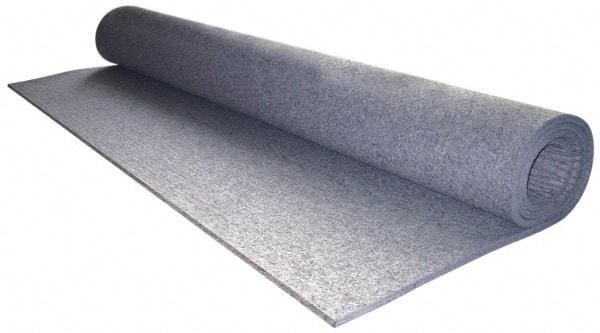 Made in USA - 1/4 Inch Thick x 72 Inch Wide x 60 Inch Long, Pressed Wool Felt Sheet - 3.1 Lbs/Square Yd., Gray, 250 psi - Exact Industrial Supply