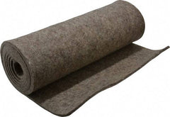 Made in USA - 3/16 Inch Thick x 72 Inch Wide x 12 Inch Long, Pressed Wool Felt Sheet - 2.3 Lbs/Square Yd., Gray, 250 psi - Exact Industrial Supply