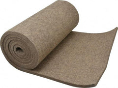 Made in USA - 3/8 Inch Thick x 72 Inch Wide x 12 Inch Long, Pressed Wool Felt Sheet - 4.6 Lbs/Square Yd., Gray, 250 psi - Exact Industrial Supply