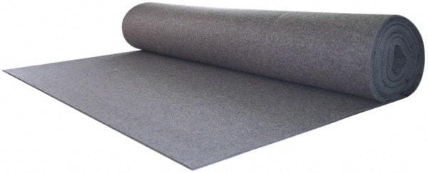 Made in USA - 1/2 Inch Thick x 72 Inch Wide x 60 Inch Long, Pressed Wool Felt Sheet - 4.2 Lbs/Square Yd., Gray, 75 psi - Exact Industrial Supply