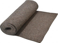 Made in USA - 1/8 Inch Thick x 72 Inch Wide x 12 Inch Long, Pressed Wool Felt Sheet - 1.1 Lbs/Square Yd., Gray, 75 psi - Exact Industrial Supply