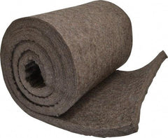 Made in USA - 3/4 Inch Thick x 72 Inch Wide x 12 Inch Long, Pressed Wool Felt Sheet - 6.4 Lbs/Square Yd., Gray, 75 psi - Exact Industrial Supply