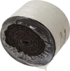 Made in USA - 1/8 Inch Thick x 2 Inch Wide x 5 Ft. Long, Felt Stripping - Gray, Adhesive Backing - Exact Industrial Supply