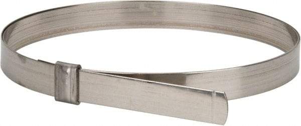 IDEAL TRIDON - 7" ID, Grade 201, Stainless Steel Preformed J-Type Clamp - 3/4" Wide x 0.03" Thick - Exact Industrial Supply