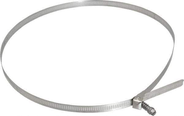 IDEAL TRIDON - SAE Size 188, 2-1/16 to 12-5/16" Diam, Stainless Steel Quick Release Worm Drive Clamp - 1/2" Wide, Material Grade 301, Series 550 - Exact Industrial Supply