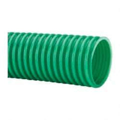 Continental ContiTech - 2" ID, 5 Hg Vac Rating, PVC Vacuum & Duct Hose - 100' Long, Metallic Green, 3" Bend Radius, 15 to 150°F - Exact Industrial Supply