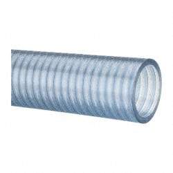 Continental ContiTech - 1-1/2" Inside x 1.78" Outside Diam, Food & Beverage Hose - 6" Bend Radius, Clear, 100' Long, 29 Vacuum Rating - Exact Industrial Supply