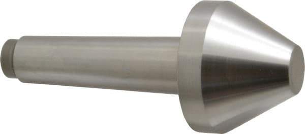 Riten - 2-3/4" Head Diam, Hardened Tool Steel Bull Nose Point Solid Dead Center - 4MT Morse Taper, 2-3/4" Point Diam, 1.508" Point Length, 2-15/16" OAL - Exact Industrial Supply