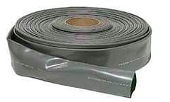 Continental ContiTech - 6" ID x 6.38 OD, 35 Working psi, Gray Hose, Lays Flat - Cut to Length, -10 to 150°F - Exact Industrial Supply