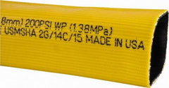 Continental ContiTech - 2" ID x 2.34" OD, 200 Working psi, Yellow Polymer Hose, Lays Flat - Cut to Length, -10 to 150°F - Exact Industrial Supply
