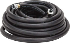 Continental ContiTech - 3/4" ID x 1.118" OD 50' Long Multipurpose Air Hose - MNPT x MNPT Ends, 200 Working psi, -40 to 190°F, 3/4" Fitting, Black - Exact Industrial Supply