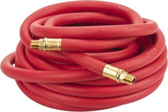 Continental ContiTech - 3/8" ID x 0.7" OD 25' Long Multipurpose Air Hose - MNPT x MNPT Ends, 250 Working psi, -40 to 190°F, 1/4" Fitting, Red - Exact Industrial Supply